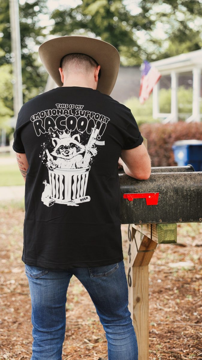 Valor-Company-Shirt mit Waschbär-Motiv